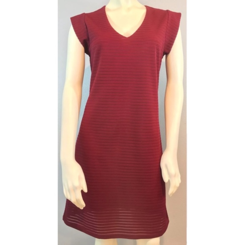 Stitch Fix Alice Blue Red Wine Dress Striped